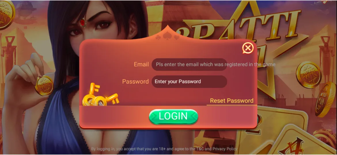 Secure OTP SMS login screen for 3 Patti No 1 APK